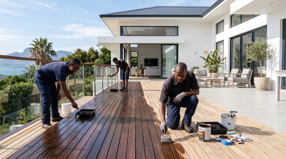 Timber and exterior painting on a Bishopscourt property